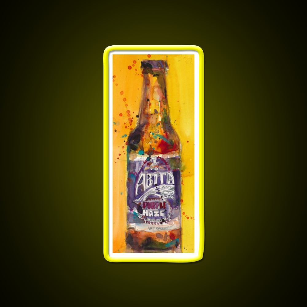 Abita Purple Haze Brewing Co Beer Bar Decor Led Neon Sign Rgb Color - LED neon sign view 7