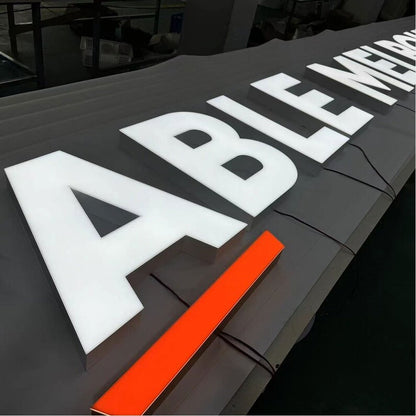 Able Melbourne 3D Frontlit And Backlit Channel Letter Led Light Sign - Shineneon