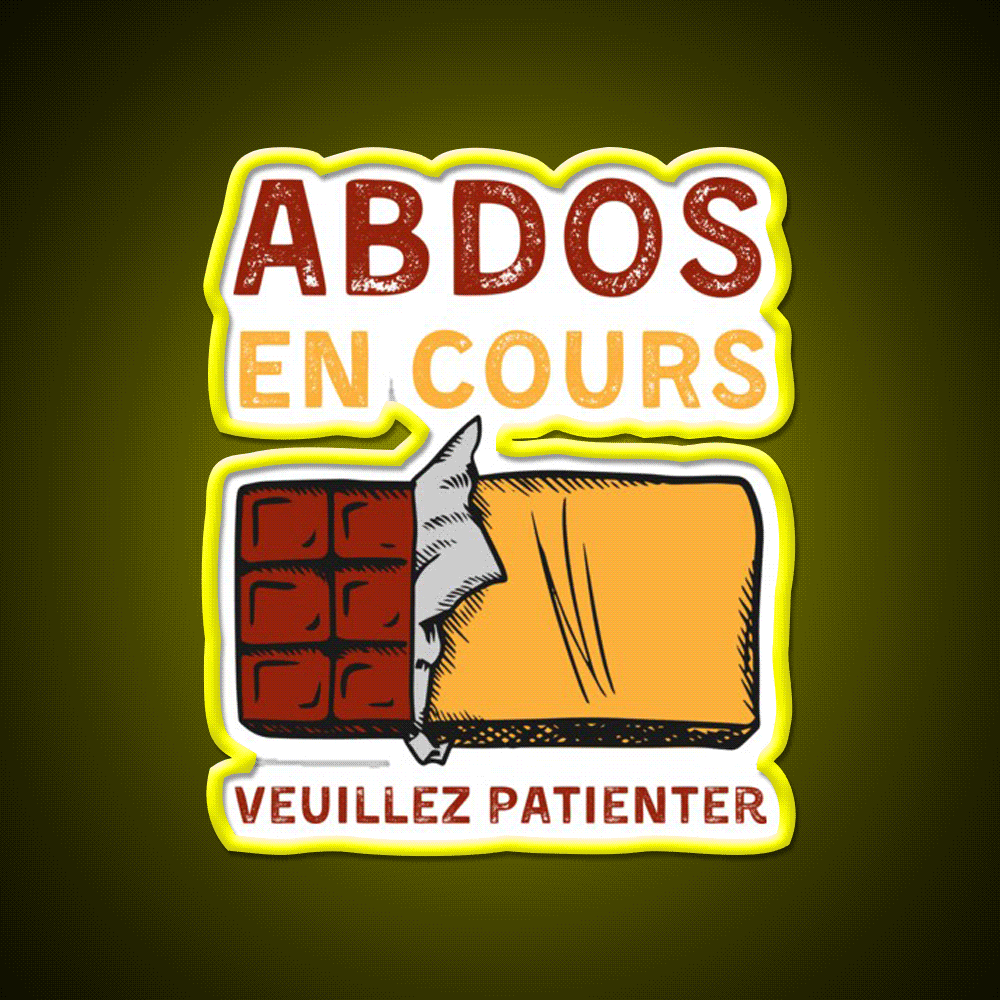 Abs In Progress Please Wait Man Cave Bar Led Neon Sign