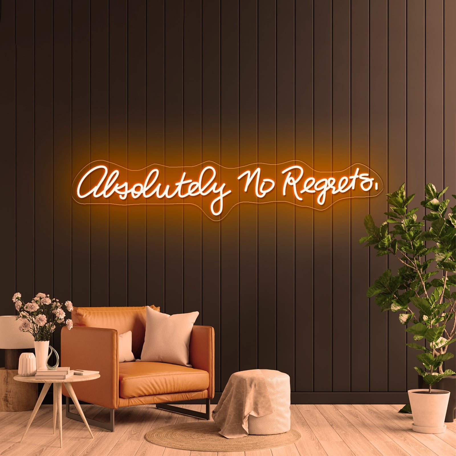 Absolutely No Regrets Inexpensive Custom Neon Signs - Shineneon