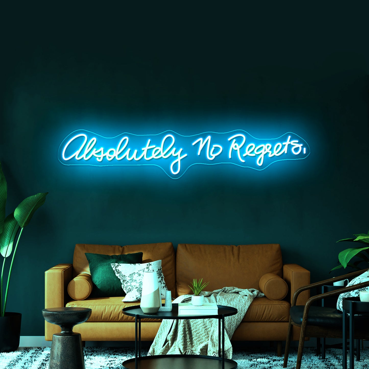 Absolutely No Regrets Inexpensive Custom Neon Signs