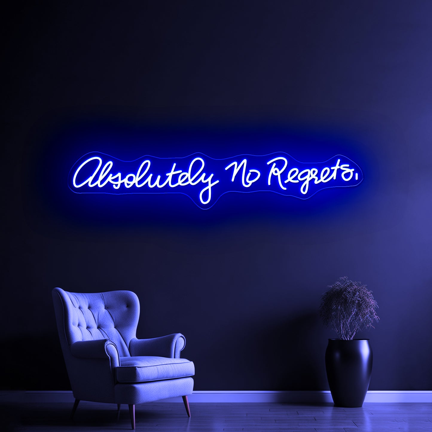 Absolutely No Regrets Inexpensive Custom Neon Signs