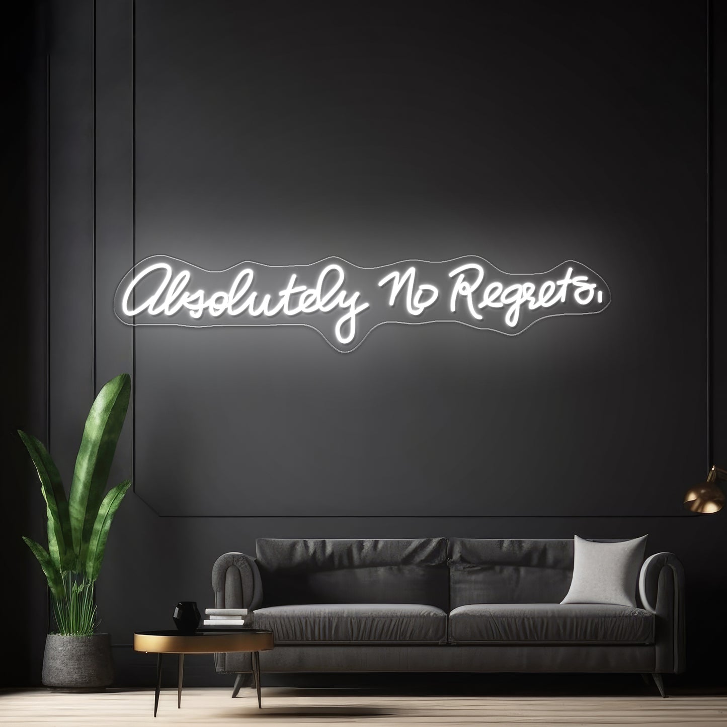 Absolutely No Regrets Inexpensive Custom Neon Signs