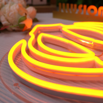 Abstact Pistil Orange Led Neon Sign - Shineneon