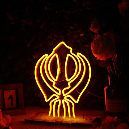 Abstact Pistil Orange Led Neon Sign - Shineneon