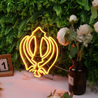 Abstact Pistil Orange Led Neon Sign - Shineneon