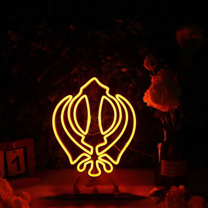 Abstact Pistil Orange Led Neon Sign - Shineneon