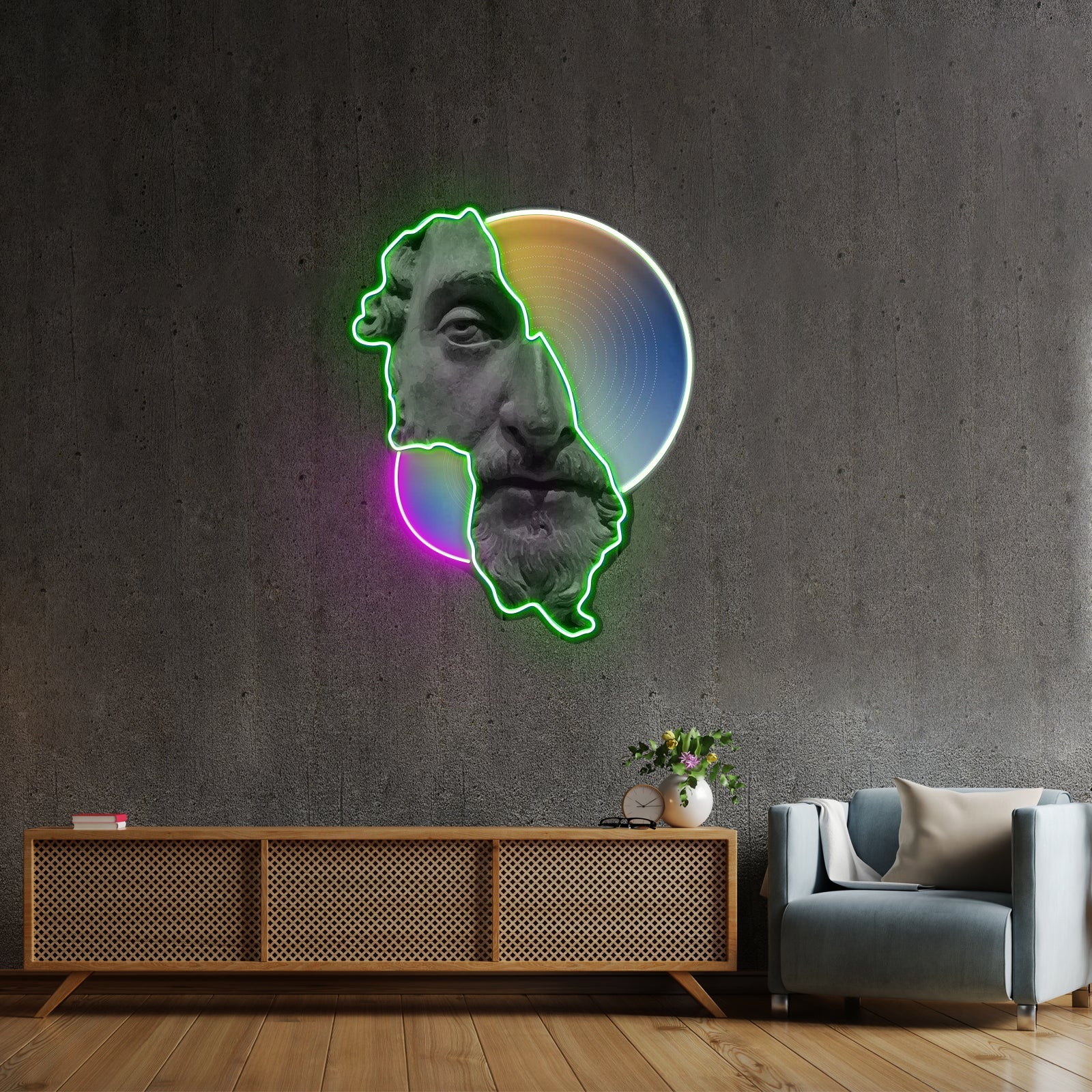 Abstract Art Neon Acrylic Artwork - Shineneon