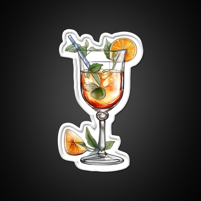 Abstract Beverage Cocktail Glass Cocktail Bar Decor Led Neon Sign Rgb Color - LED neon sign view 11