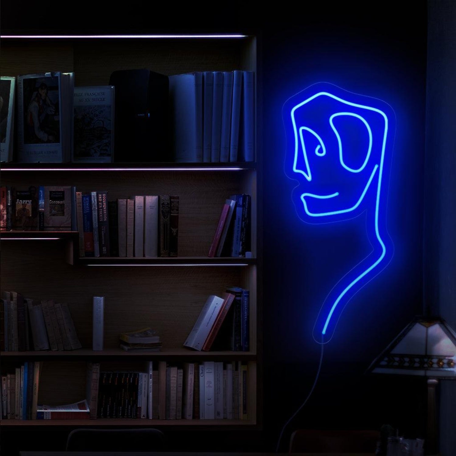 Abstract Cosmic Face Led Neon Sign For Modern Home Decor | Shineneon