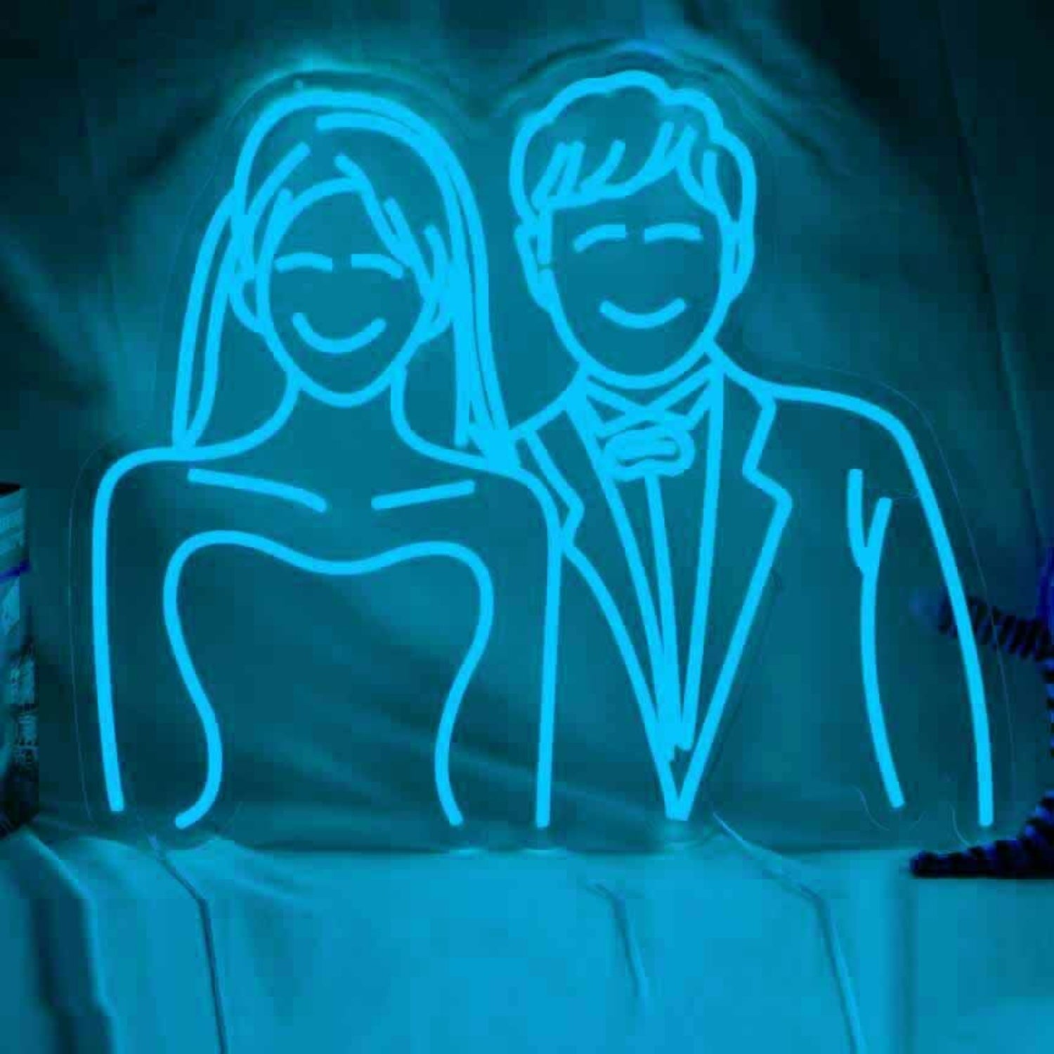 Abstract Couple Wedding Neon Sign For Wall Decor | Shineneon