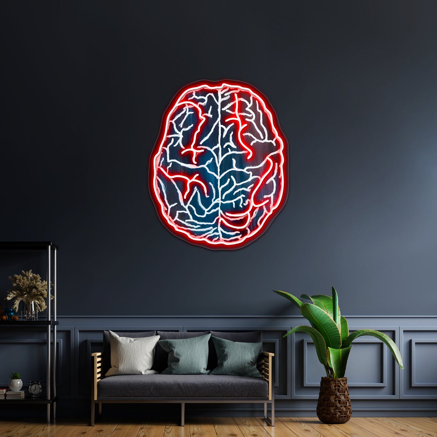 Abstract Gouache Brain Wall Artwork Neon Signs