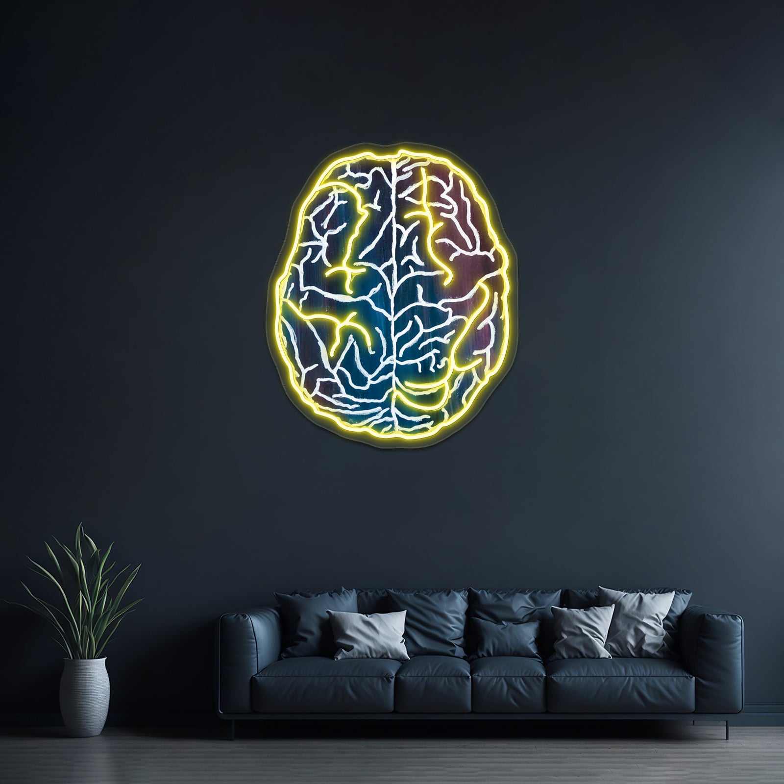 Abstract Gouache Brain Wall Artwork Neon Signs | Shineneon