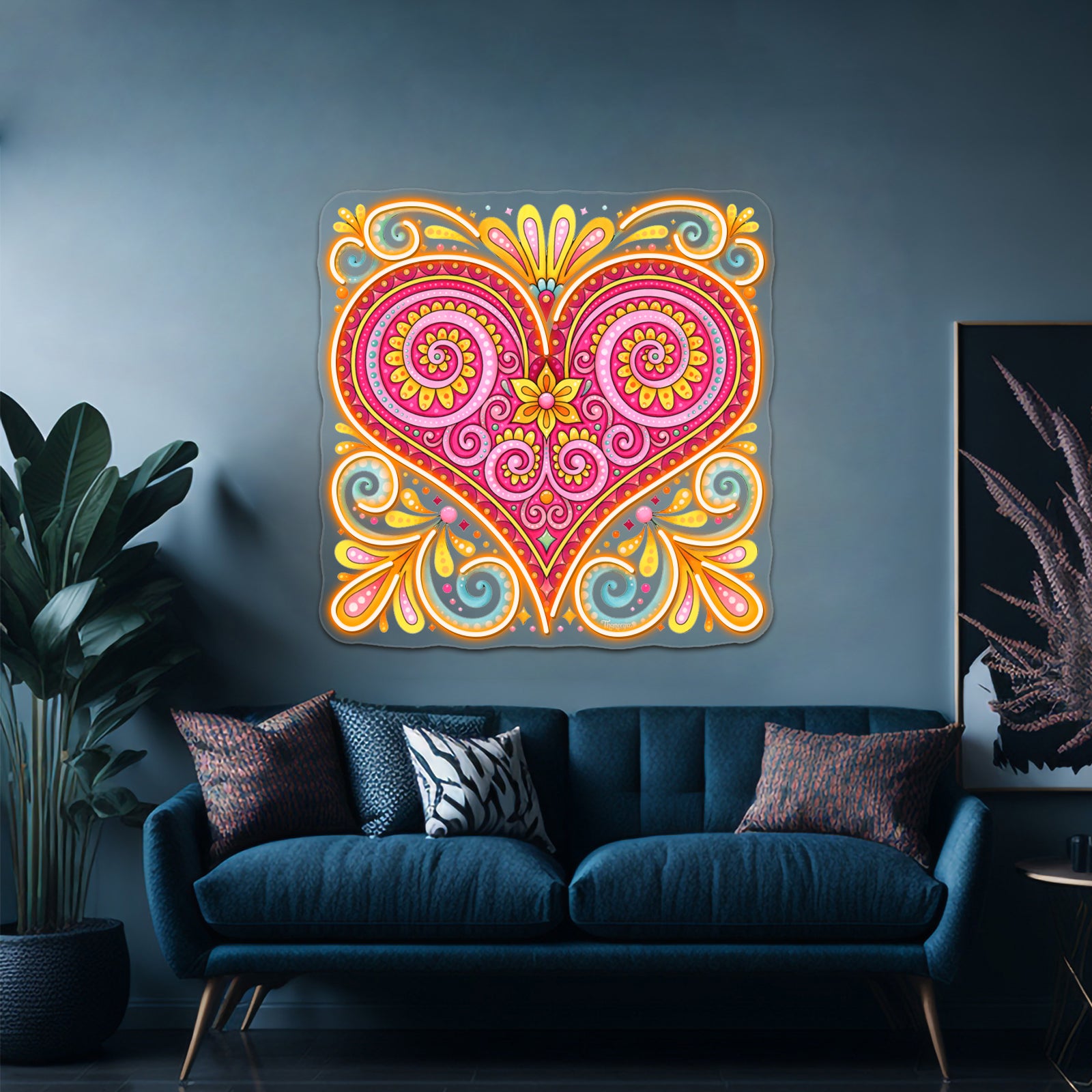 Abstract Heart Art By Thaneeya Mcardle Wall Artwork Neon Signs | Shineneon