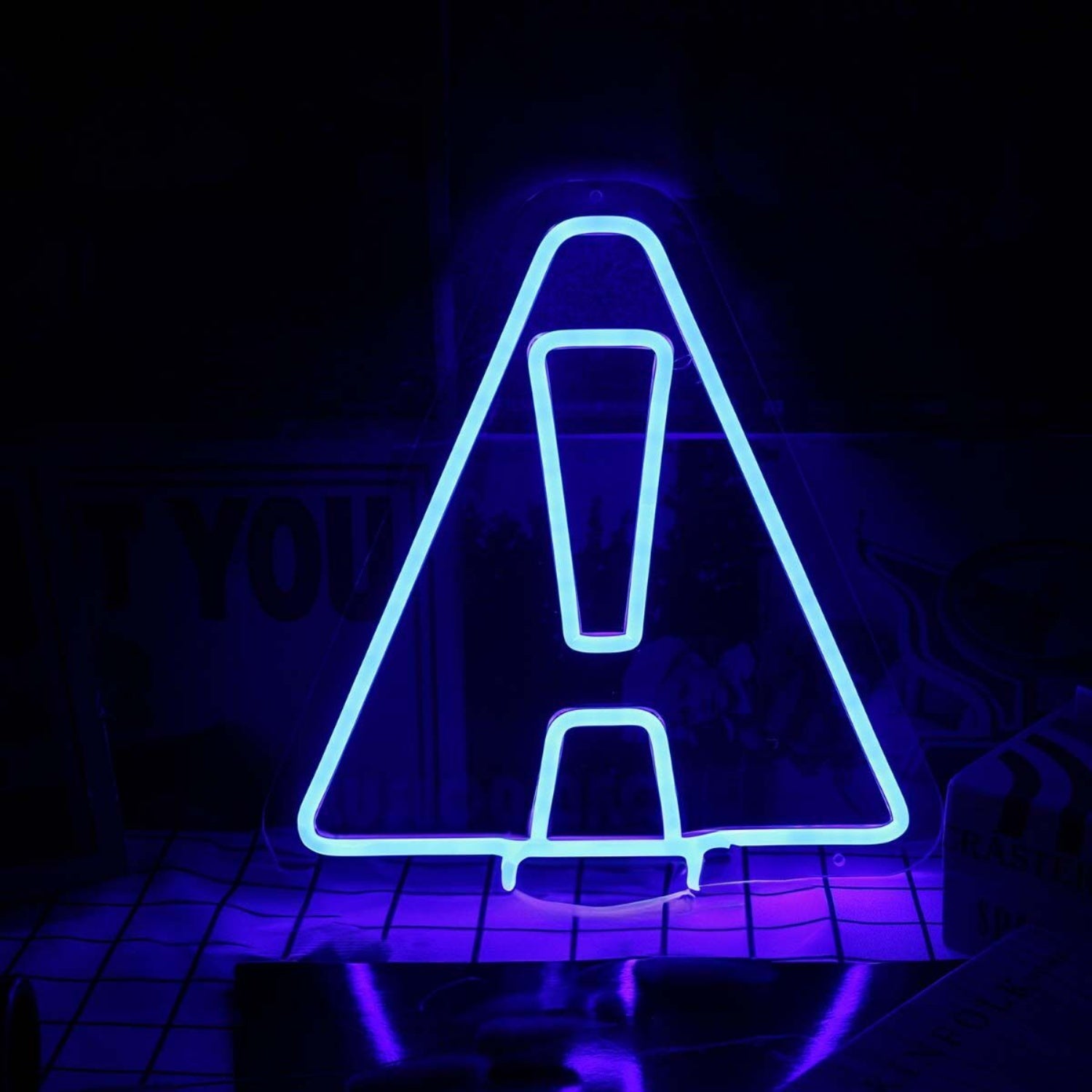 Abstract Letter A Shape Blue Neon Sign | Shineneon