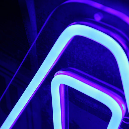 Abstract Letter A Shape Blue Neon Sign | Shineneon
