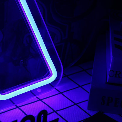Abstract Letter A Shape Blue Neon Sign | Shineneon