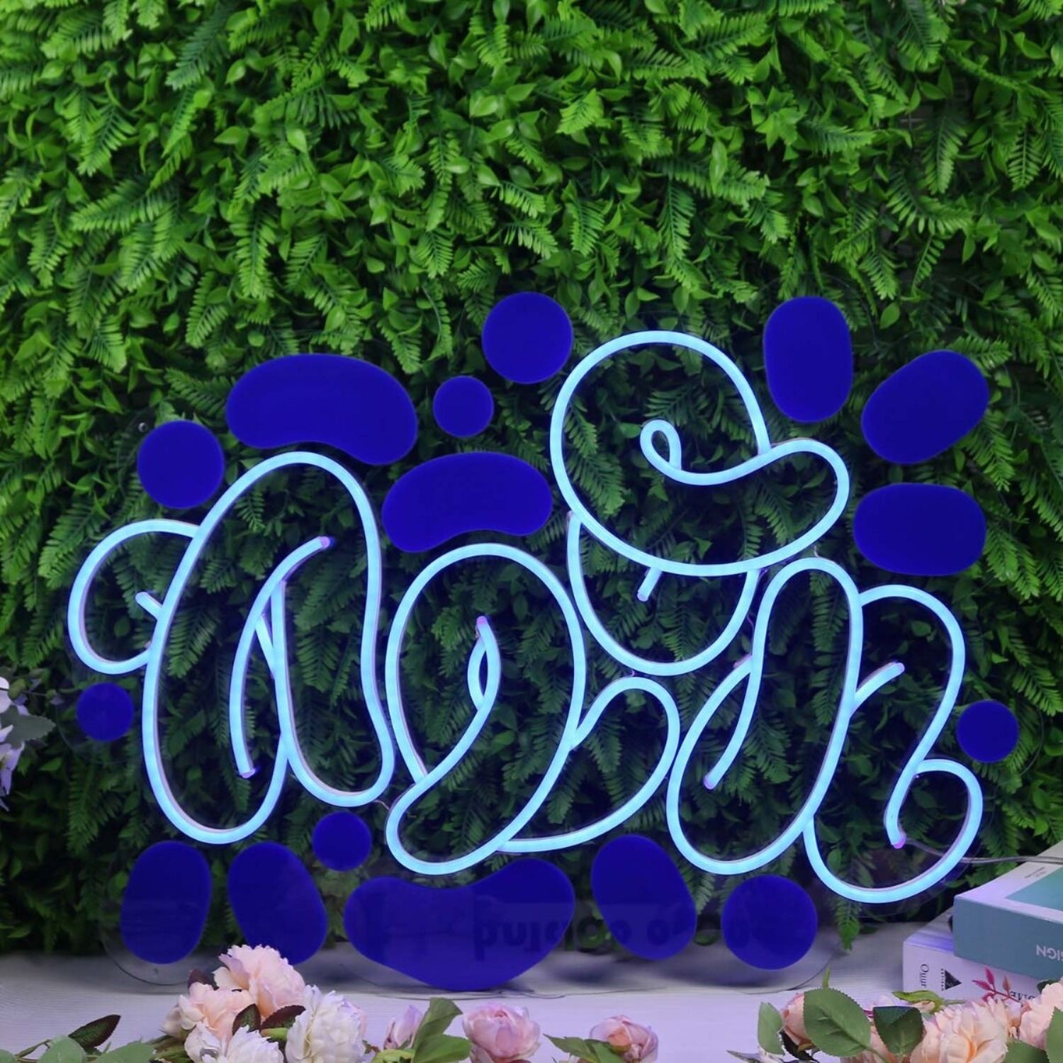 Abstract Neon Blue Led Neon Sign - Shineneon