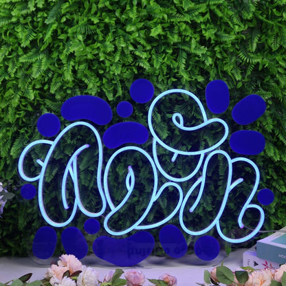Abstract Neon Blue Led Neon Sign - Shineneon