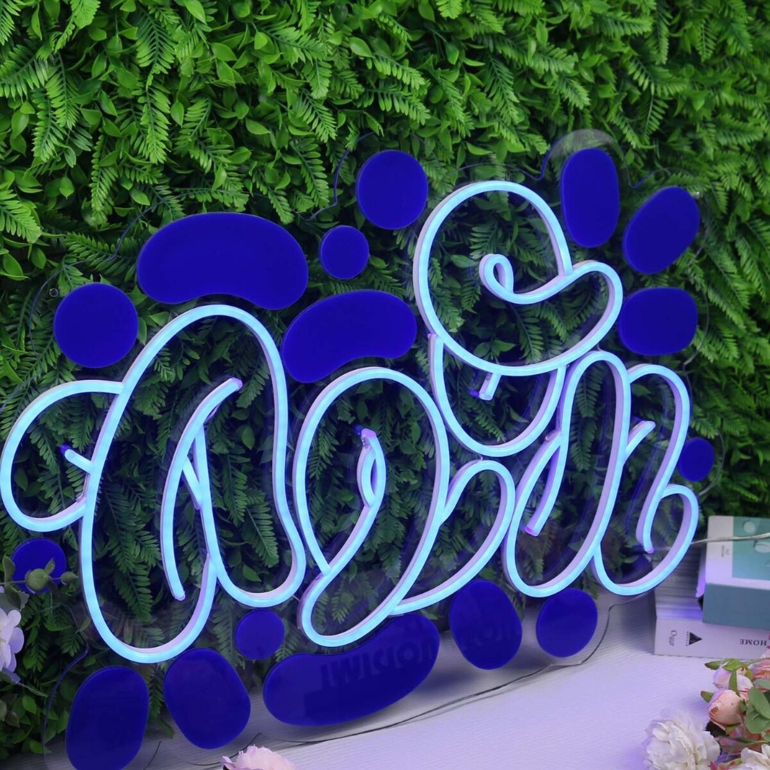 Abstract Neon Blue Led Neon Sign - Shineneon