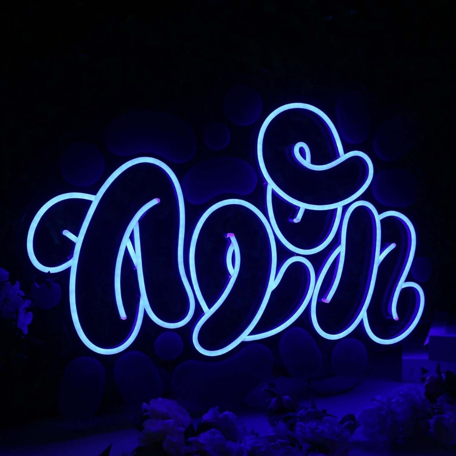Abstract Neon Blue Led Neon Sign - Shineneon