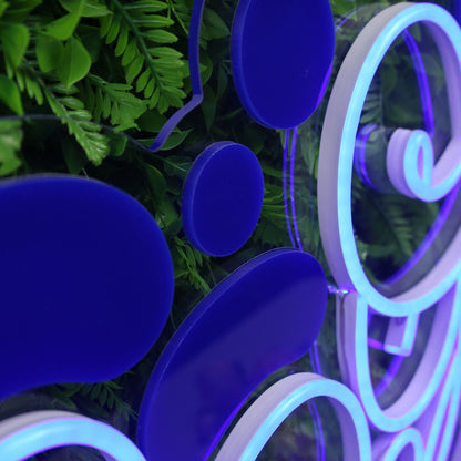 Abstract Neon Blue Led Neon Sign - Shineneon