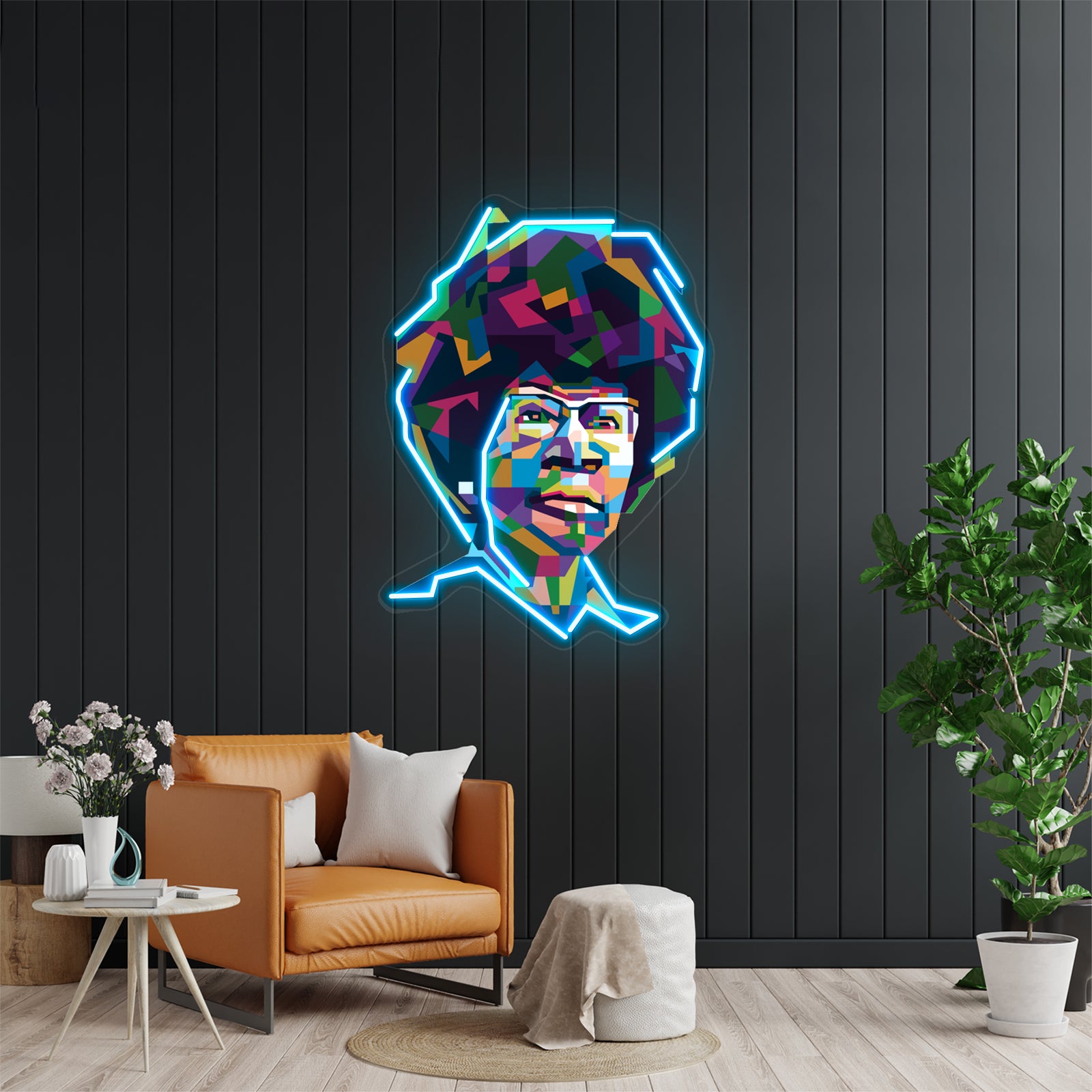 Abstract Pop Art Shirley Chisholm Wall Artwork Neon Signs | Shineneon