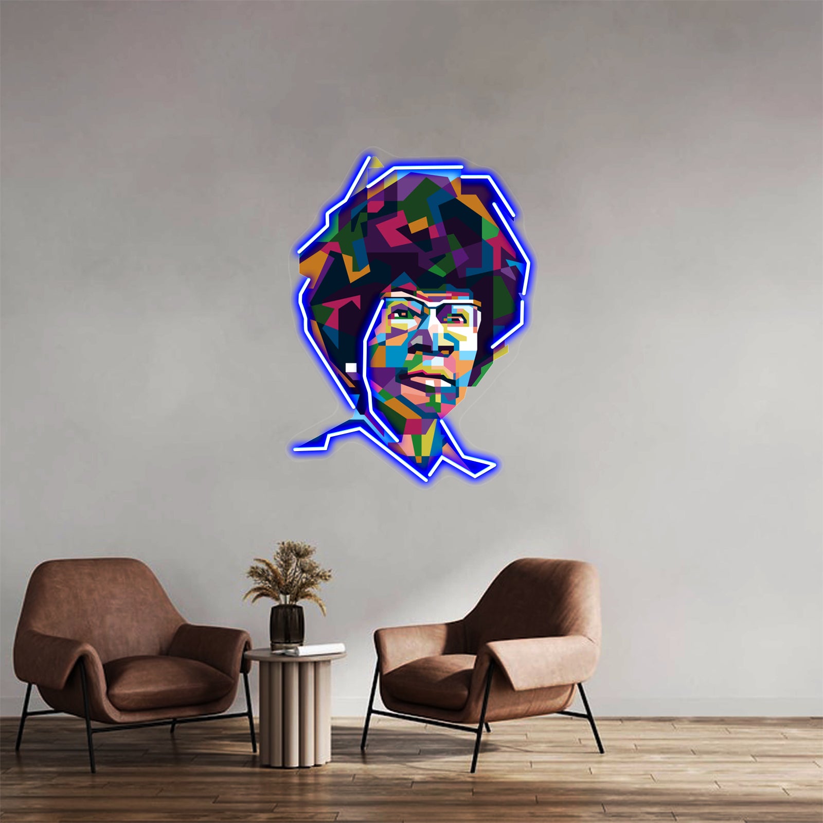 Abstract Pop Art Shirley Chisholm Wall Artwork Neon Signs | Shineneon