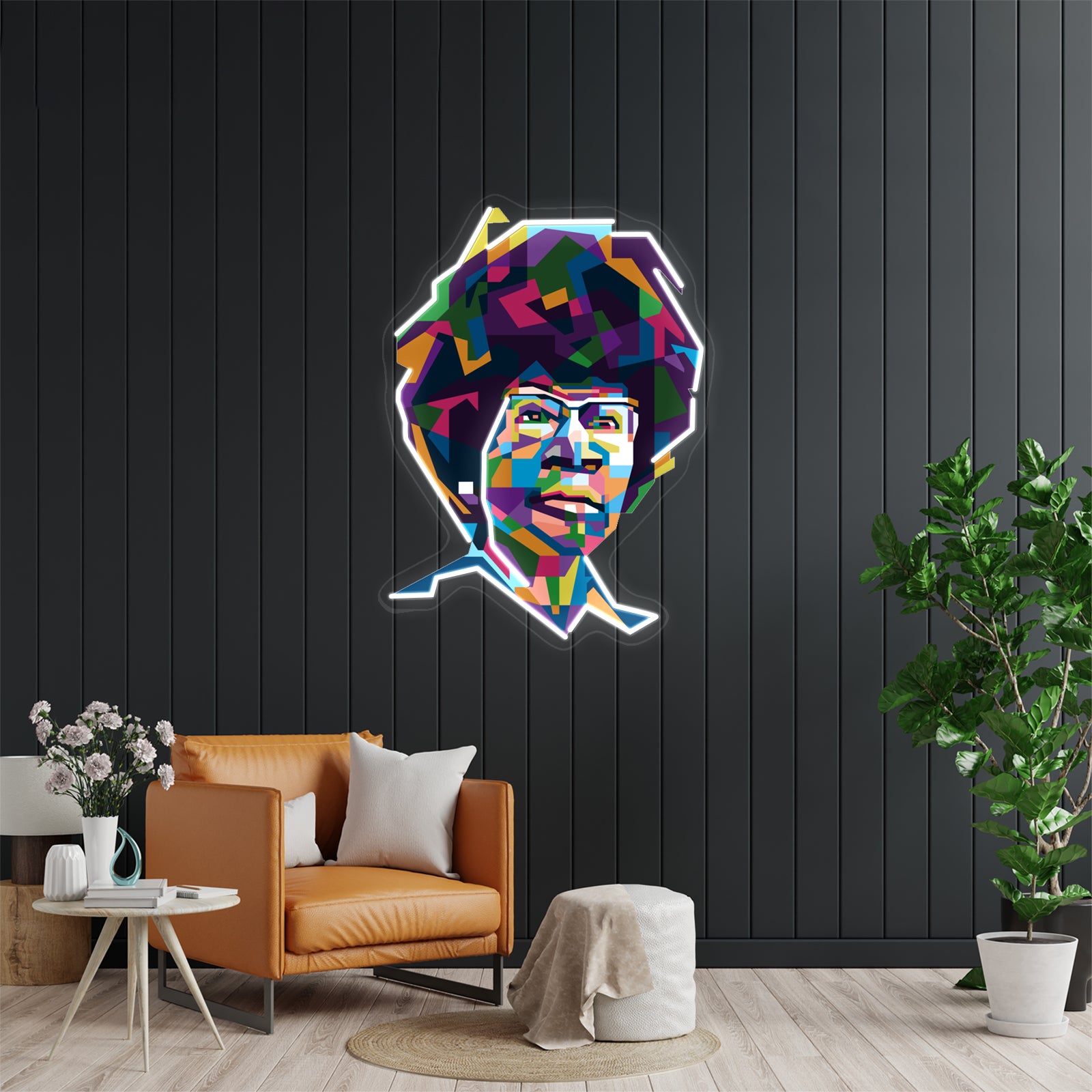 Abstract Pop Art Shirley Chisholm Wall Artwork Neon Signs | Shineneon