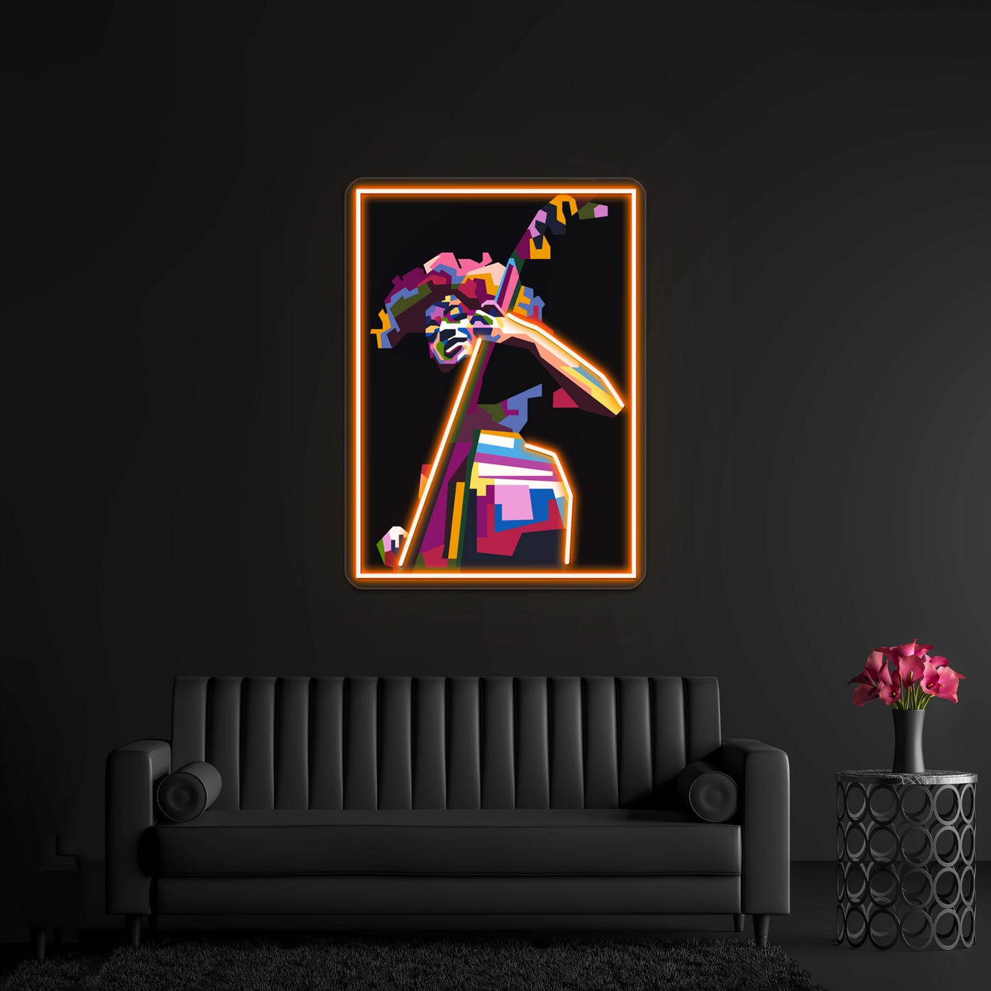 Abstract Popart Esperanza Spalding Wall Artwork Neon Signs