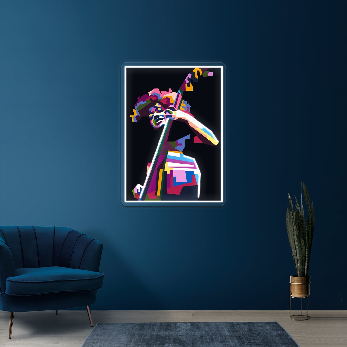 Abstract Popart Esperanza Spalding Wall Artwork Neon Signs