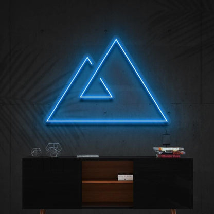 Abstract Purple Geometric Triangles Led Neon Sign For Modern Home Decor | Shineneon