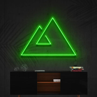 Abstract Purple Geometric Triangles Led Neon Sign For Modern Home Decor | Shineneon