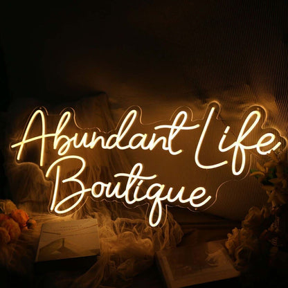 Abundant Like Boutique Yellow Led Neon Sign - Shineneon