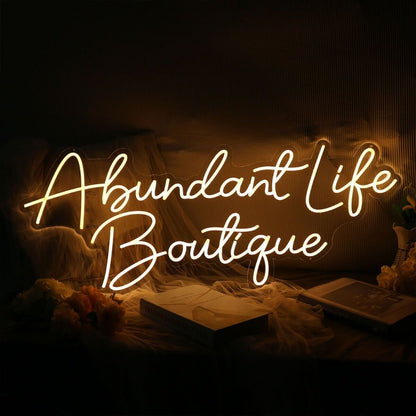 Abundant Like Boutique Yellow Led Neon Sign - Shineneon