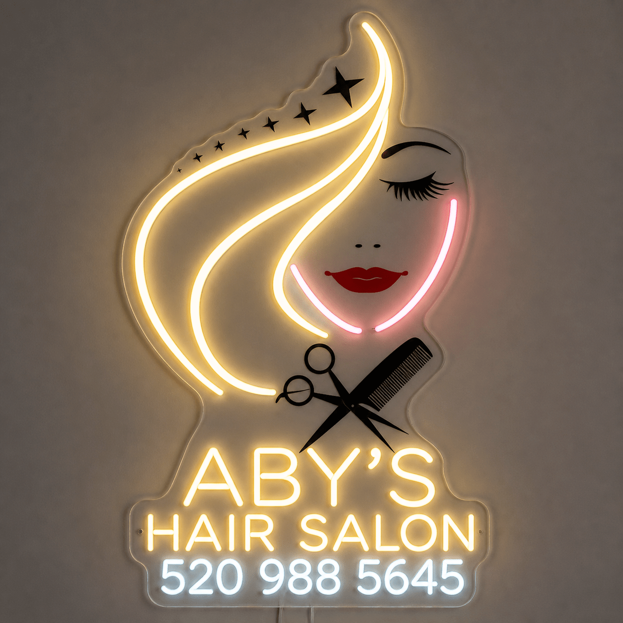 ABY’S Hair Salon Custom LED Neon Sign - Shineneon