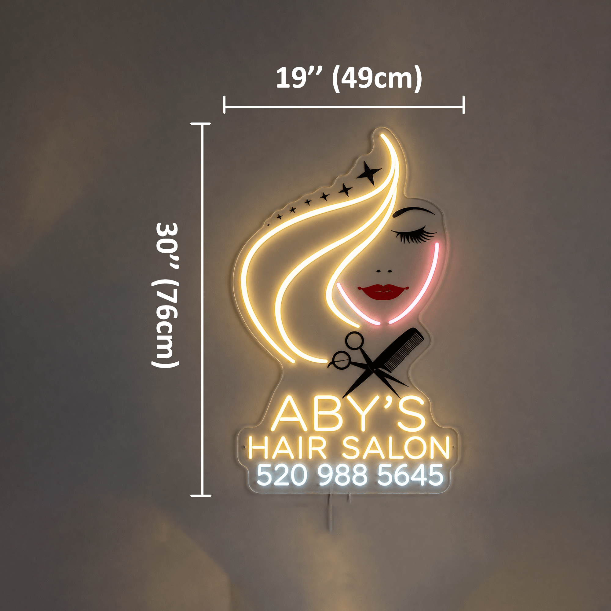 ABY’S Hair Salon Custom LED Neon Sign - Shineneon