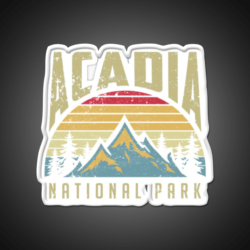 Acadia National Park Cafe Led Neon Sign Espresso Bar Art Rgb Color - Shineneon