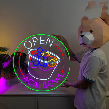 Acai Bowl Open Led Neon Sign Food Led Neon Sign | Shineneon