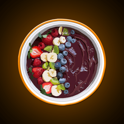 Acai Bowl Smoothie Bowl Snack Food Led Neon Sign Rgb Color - Shineneon