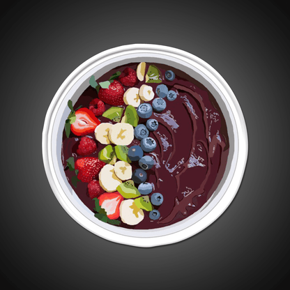 Acai Bowl Smoothie Bowl Snack Food Led Neon Sign Rgb Color - Shineneon