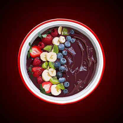 Acai Bowl Smoothie Bowl Snack Food Led Neon Sign Rgb Color - Shineneon