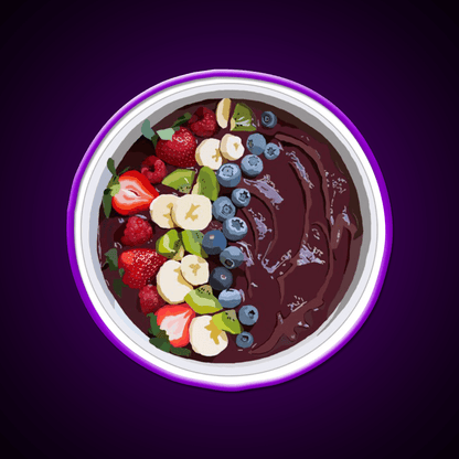 Acai Bowl Smoothie Bowl Snack Food Led Neon Sign Rgb Color - Shineneon