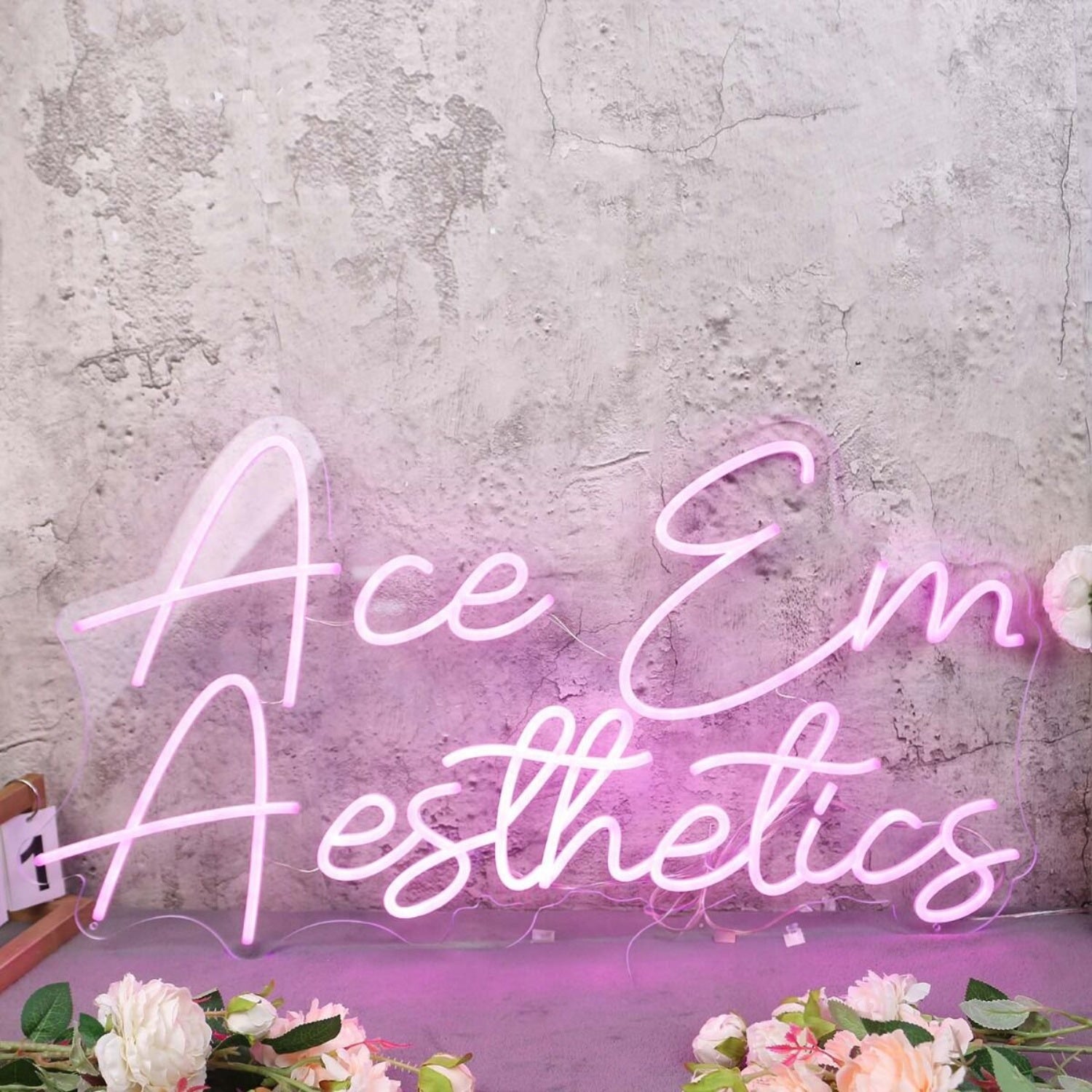 Ace Em Aesthetics Pink Led Neon Sign - Shineneon