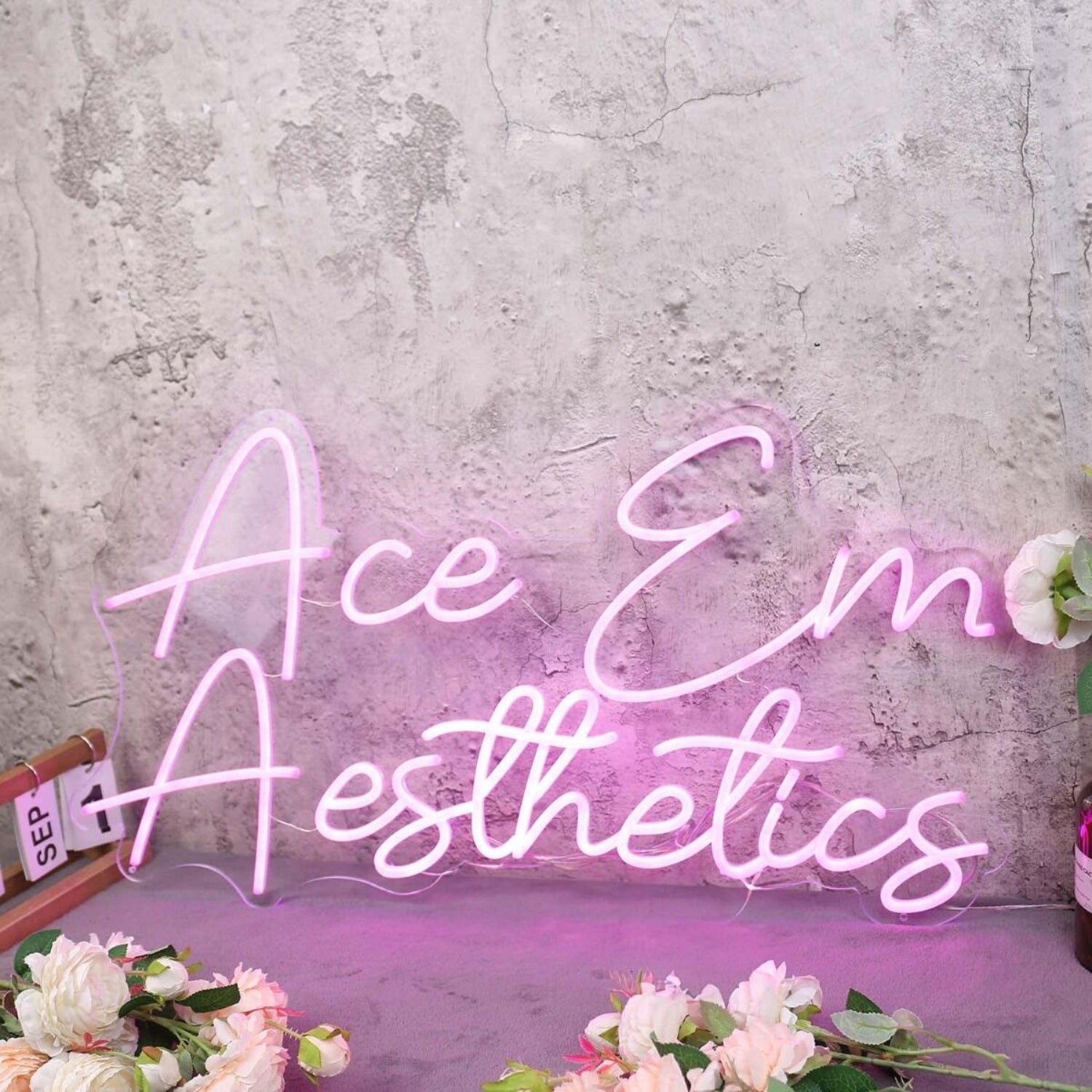 Ace Em Aesthetics Pink Led Neon Sign - Shineneon