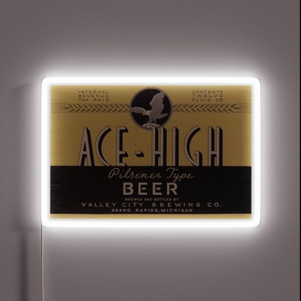 Ace High Beer Distressed Rgb Led Neon Sign - Shineneon