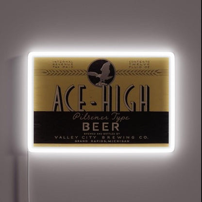 Ace High Beer Distressed Rgb Led Neon Sign - Shineneon