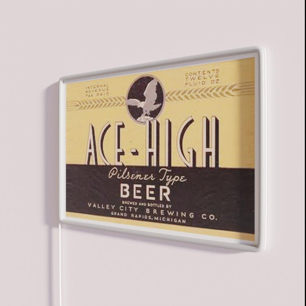 Ace High Beer Distressed Rgb Led Neon Sign - Shineneon