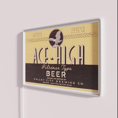 Ace High Beer Distressed Rgb Led Neon Sign - Shineneon