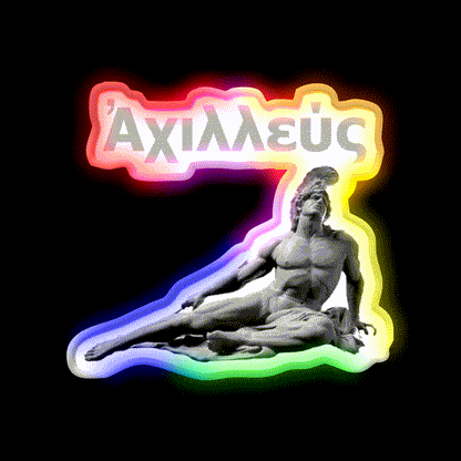 Achilles Gym Fitness Led Neon Sign Rgb Color